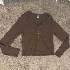 Old Navy Brown Button Up Cardigan (new!)